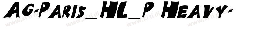 AG-Paris_HL_P Heavy字体转换